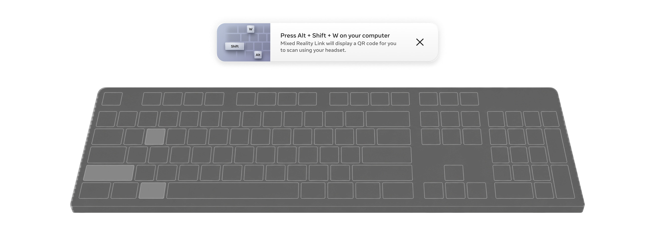 Alt+Shift+W keyboard shortcut
