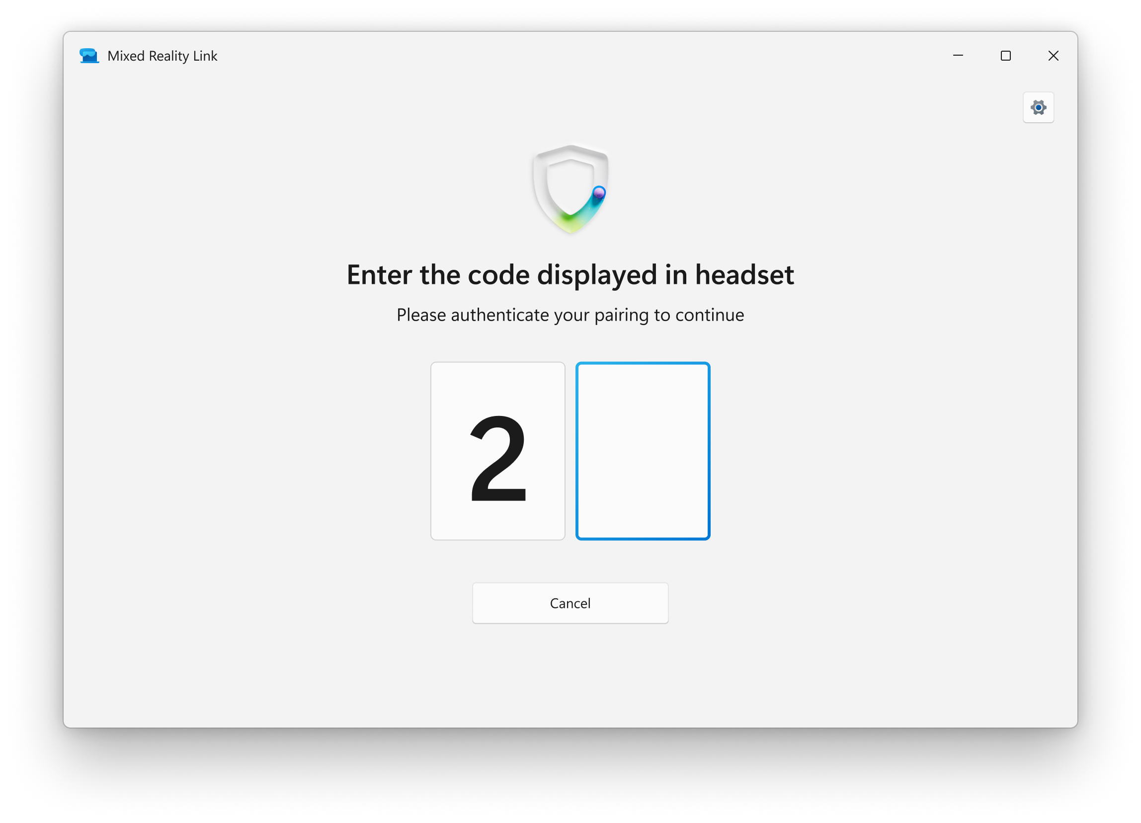 PIN entry — first digit