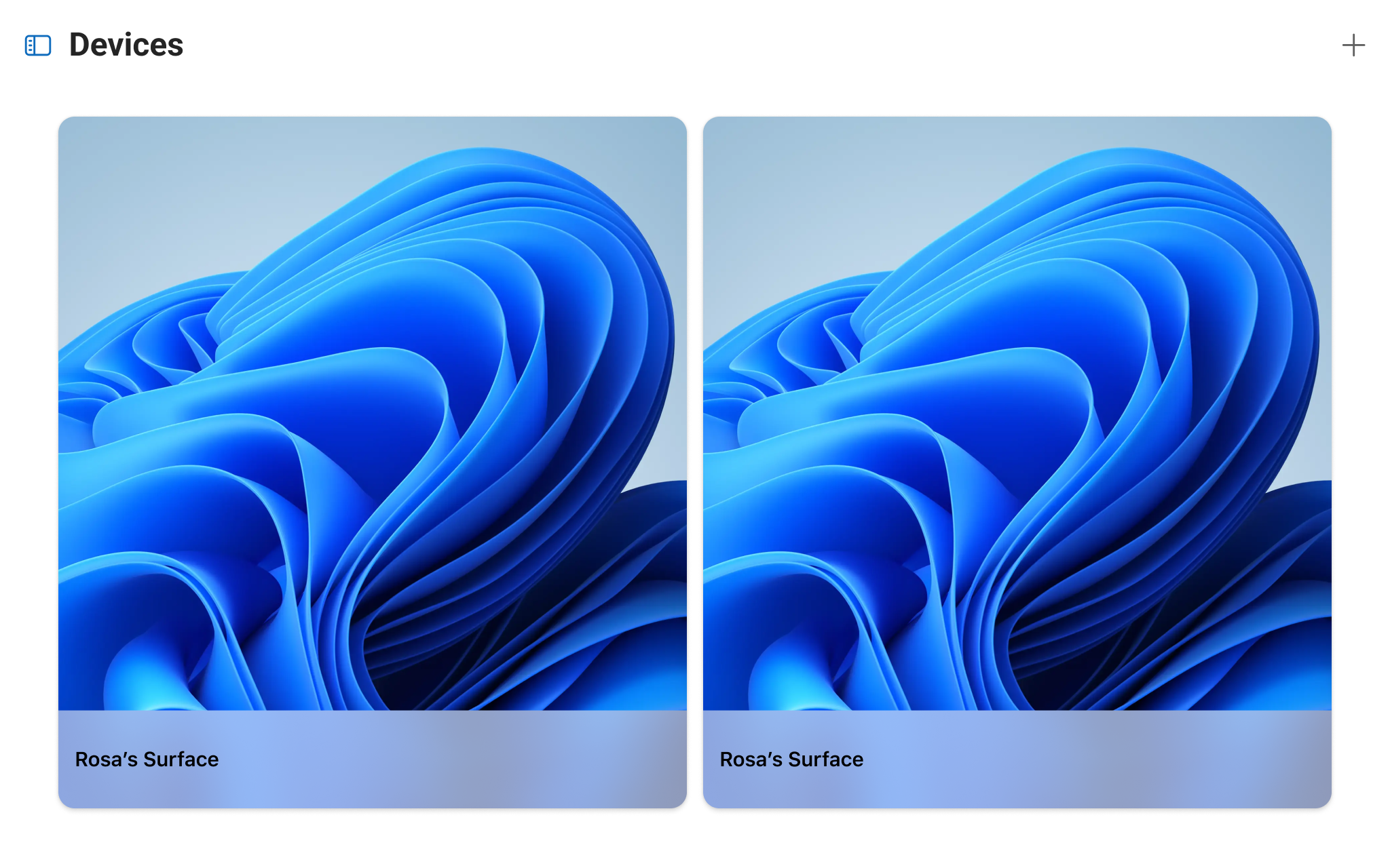 Windows App — multiple devices